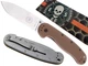 Ніж складаний ESEE Avispa, замок Frame Lock, лезо Plain Stonewashed D2, руківя Coyote Brown FRN, Тайвань, BRK1302CB - изображение 2