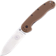Ніж складаний ESEE Avispa, замок Frame Lock, лезо Plain Stonewashed D2, руківя Coyote Brown FRN, Тайвань, BRK1302CB - изображение 1