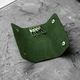 Кожаная ключница Vets Green на кнопках, зеленая футляр-ключница из натуральной кожи Crazy Horse с 4 карабинами, 13х6х2 см - изображение 9