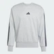 Мужской свитшот Essentials 3-Stripes Fleece adidas JE6308 (2XL) серый (4067905845217) - изображение 6