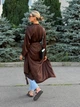Кардиган женский шелковый коричневого цвета 39022 One Size - изображение 4