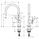Hansgrohe Talis 220 Кухонний змішувач, чорний матовий (72804670) - зображення 2