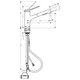 Hansgrohe Zesis M33 Смеситель для кухни, хром (74803000) - изображение 3