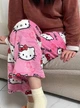 Штани піжамні плюшеві Hello Kitty рожевого кольору, теплі домашні штани Хеллоу Кітті, M-L - зображення 6