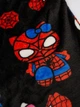 Штани піжамні плюшеві теплі чорного кольору Spiderman x Hello Kitty домашні штани Спайдермен Людина Павук Хеллоу Кітті, M-L - зображення 7