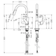Hansgrohe Focus 240 Змішувач для кухні, чорний матовий (31815670) - зображення 2