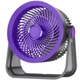 Портативний вентилятор S35 Built-in aromatherapy/mosquito repellent box 2400mAh Black / Purple - изображение 1