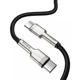Кабель Baseus Cafule Metal Type-C to Type-C 100W 2m Black (CATJK-D01) [71408] - зображення 2