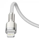 Кабель Baseus Cafule Metal Type-C to Lightning PD 20W 2m White (CATLJK-B02) [71406] - зображення 6