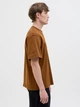 Футболка з бавовни оверсайз Jack & Jones 12254412c69 L світло-коричнева (100015037) - зображення 6