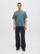 Футболка из хлопка оверсайз Jack & Jones 12254412c69 XS синяя (100014875) - изображение 4