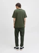 Футболка из хлопка оверсайз Jack & Jones 12278787c69 L темно-зеленая (100014916) - изображение 4