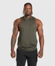 Майка спортивна з бавовни Gymshark a5a4wc68 XS хакі (100014341) - зображення 1