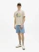 Футболка из хлопка Jack & Jones 12273787c69 L бежевая (100014941) - изображение 4