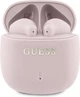 Słuchawki Guess Printed Classic Logo Bluetooth 5.3 Bezprzewodowe + Stacja Dokujaca Różowy (3666339294809) - obraz 1