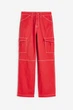 Джинсы карго H&M 1107358004c68 32 красные (100014010) - изображение 1