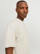 Футболка з бавовни оверсайз Jack & Jones 12254412c69 M молочна (100015032) - зображення 5