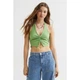 Топ з віскози H&M 1048356002c68 XS зелений (100014025) - зображення 1