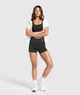 Спортивный топ Gymshark b4a9lc62 M черный (100014194) - изображение 4