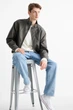 Куртка из эко кожи C&A 2229531c67 XL серая (100013424) - изображение 3