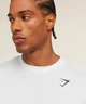 Спортивная футболка Gymshark a6a4wc68 M белая (100014310) - изображение 6