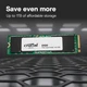 Внутрішній накопичувач SSD M.2 NVMe 2TB Crucial E100 Phison 3D TLC 5000/4500 MB/s (CT2000E100SSD8) - изображение 2