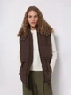 Теплий жилет короткий жіночий Colin's CL1075667DBR M Dark Brown (8684112818245) - зображення 1