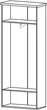 Шкаф 2Д Мебель Сервис Лора Андерсон пайн + Артизан 78,4х39,2х199,7 см - изображение 3