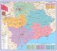 Карта Запорізької області адміністративно-територіальний устрій 125х112 см М 1: 200 000 ламінований папір - зображення 1