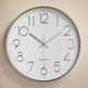 Настінний годинник безшумний Losso Premium Silver CW-30 - Білий - зображення 2