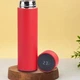 Термос T-Bottle 919 500 мл з дисплеєм температури, термопляшка з ситечком для чаю, вакуумна колба з нержавіючої сталі, ємність для кави, води, напоїв, дорожній аксесуар для офісу, роботи, подорожей, туризму та прогулянок червоний - зображення 2
