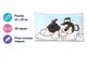 М'яка плюшева подушка Собака Хаскі NICI Husky Swante 45740 декоративна дитяча подушка обнімашка 43 × 25 см бірюзова (SKU-372) - зображення 2