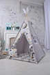 Палатка-Вигвам WIGWAMHOME Динозавры 110х110х180см светло-серая - изображение 2