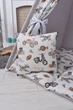 Палатка-Вигвам WIGWAMHOME Ретро-машинки 110х110х180см серая - изображение 7