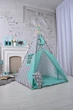 Палатка-Вігвам WIGWAMHOME Зірочки-пряники 110х110х180см м'ятна - зображення 2