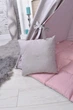 Палатка-Вигвам WIGWAMHOME Пастельные тона 110х110х180см серо-пудровая - изображение 6
