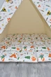 Большая Палатка-Вигвам для детей WIGWAMHOME "Лисички-Индейцы" 150х150х200см, бежевая - изображение 3
