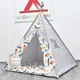 Большая Палатка-Вигвам WIGWAMHOME Перья 150х150х200см светло-серая - изображение 2