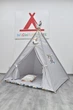 Большая Палатка-Вигвам WIGWAMHOME Перья 150х150х200см светло-серая - изображение 4