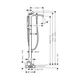 HANSGROHE Vivenis Смеситель для ванны напольный, черный (75445670) - изображение 3