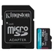Карти пам'яті MicroSDXC 256GB UHS-I/U3 Class 10 Kingston Canvas Go! Plus R170/W90MB/s + SD-адаптер - изображение 2