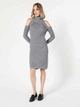 Платье миди осеннее женское Colin's CL1056126MGA L Gray (8682240946991) - изображение 5