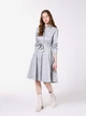 Платье-рубашка миди осеннее женское Colin's CL1071864GRA M Gray (8684112492957) - изображение 3