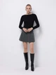 Юбка мини осенняя женская Colin's CL1075488ANM S Anthra Melange (8684112825731) - изображение 4