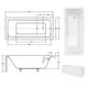 Optima Ванна Besco 150x70 - изображение 3