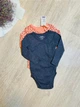Набір дитячі боді розпашонка для дівчинки Lupilu 62/68 см сірий корал - изображение 3