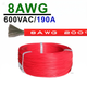 Силіконовий кабель 8 AWG термостійкий, багатожильний (червоний) Minzan AWG8К - зображення 1
