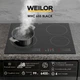 Поверхность стеклокерамическая WEILOR WHC 655 BLACK - изображение 3
