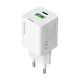 Сетевое зарядное устройство ColorWay CWCHS053PDWT GaN Mini 30W PD Port PPS USB (Type-C PD + USB QC4.0) White - изображение 1