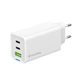 Мережевий зарядний пристрій ColorWay CWCHS058PDWT GaN Mini 65W PD Port PPS USB (USB-2C1A) White - зображення 1